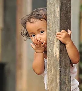 Child in doorway