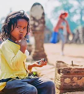 Child in yellow